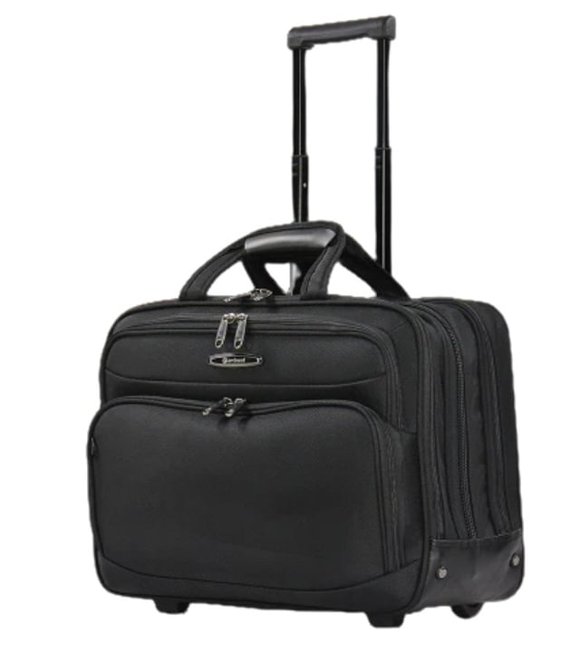 Eminent Cabin Pilot Trolley, Safe Zipper Design, 2-Wheeled Compact Travel Bag for Business and Unisex Use, Model V021-3-SZ-18