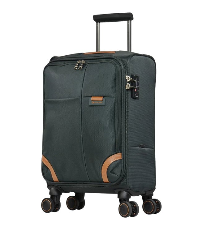 Eminent Checked Luggage Trolley Set, 20″, 24″, 28″ Sizes, Water-Resistant, Unisex, Model R0350