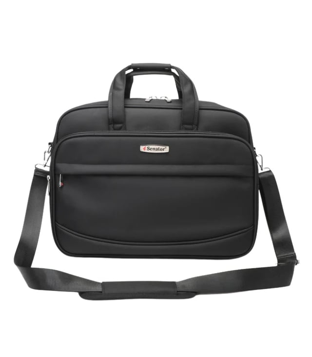 Senator 17-Inch Nylon Laptop Bag, Lightweight and Water-Resistant, Unisex, for College, Travel and Business, Model KH8046