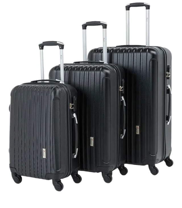 Senator 3-Piece Hardside Travel Luggage Set, Durable ABS Trolleys with Spinner Wheels for Unisex Use, Model KH132-3