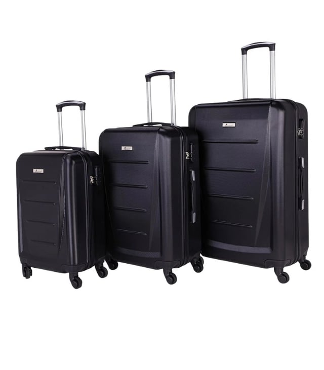 Senator 3-Piece Unisex Travel Set, Lightweight Soft Trolley Luggage with Spinner Wheels, Model KH9034-3