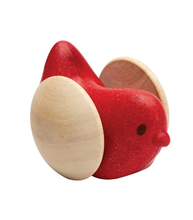 PlanToys Bird Roller – Wooden Push-and-Roll Toy for Toddlers
