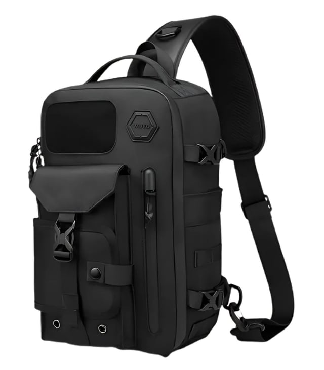 OZUKO 9737 Tactical Sling Shoulder Bag – Water-Resistant Crossbody Travel & Outdoor Carry Bag