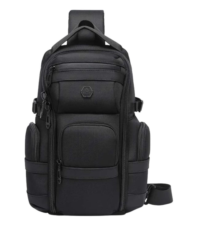 OZUKO 9808 Messenger Chest Sling Bag – Water-Resistant, Multi-Pocket Design