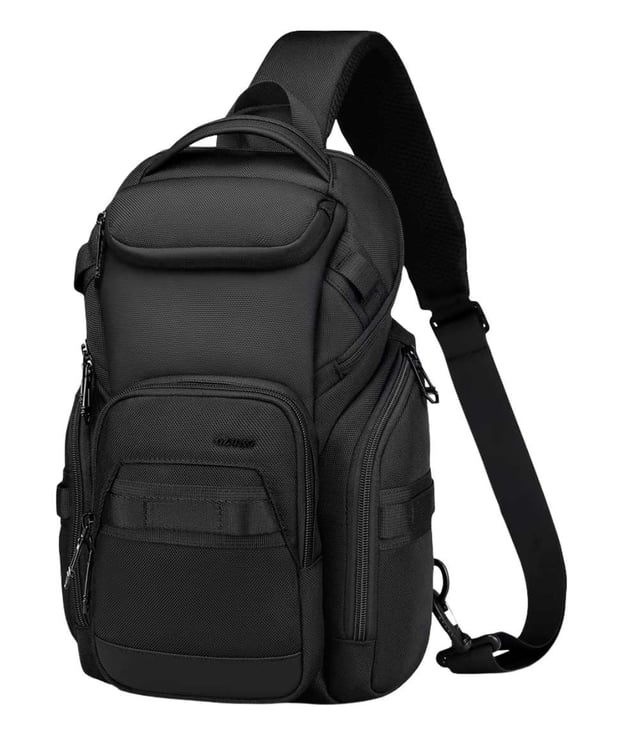 OZUKO 9809 Lightweight Outdoor Sling Bag – Stylish & Wear-Resistant Chest Shoulder Bag for Daily and Travel Use
