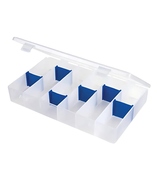Flambeau 00600 Infinite Divider Systems Storage Box – 6 Fixed Compartments