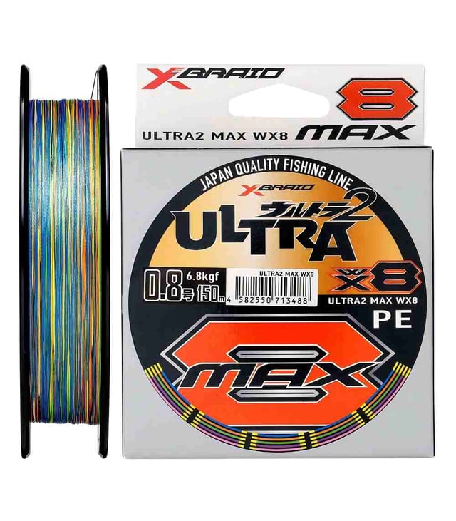YGK X-Braid Ultra2 Max WX8 – Premium PE Braided Fishing Line