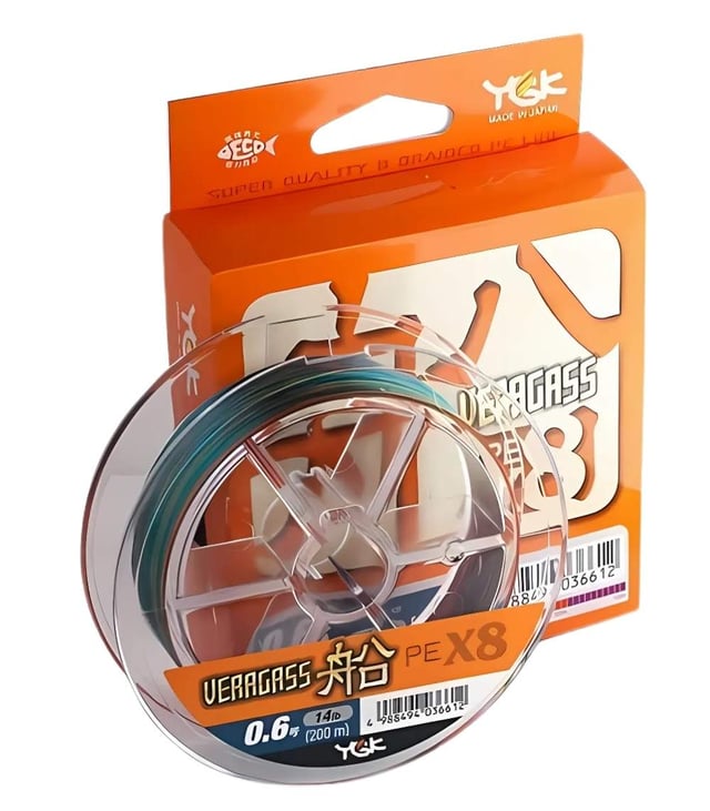 YGK X-Braid Veragass PE X8 300m Braided Fishing Line