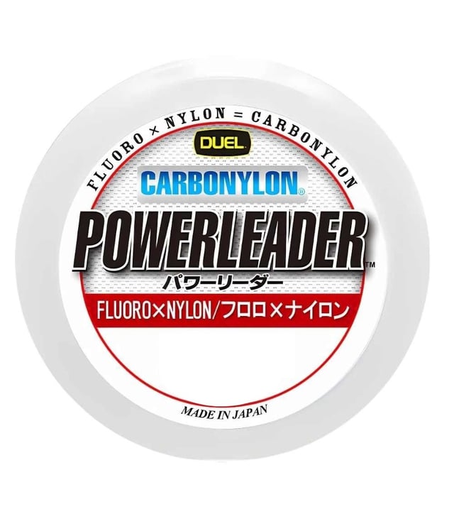 Duel Hardcore Powerleader CN Carbonylon 50m – Hybrid Fluorocarbon & Nylon Shock Leader Line