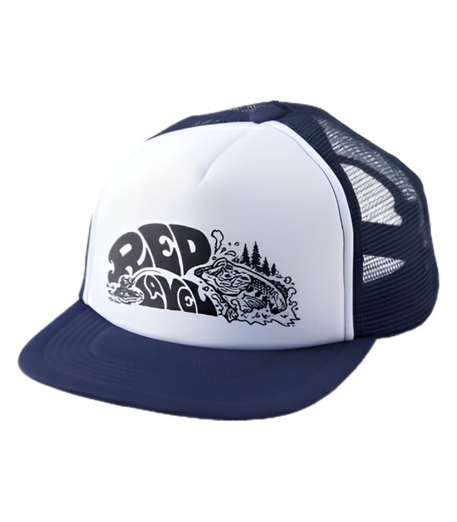 RBB Kids Graphic Mesh Cap with Black Bass Design