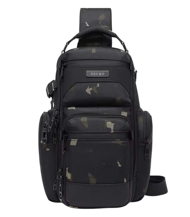 OZUKO 9805 Chest Sling Bag – Waterproof Oxford, Anti-Theft, Lightweight Crossbody
