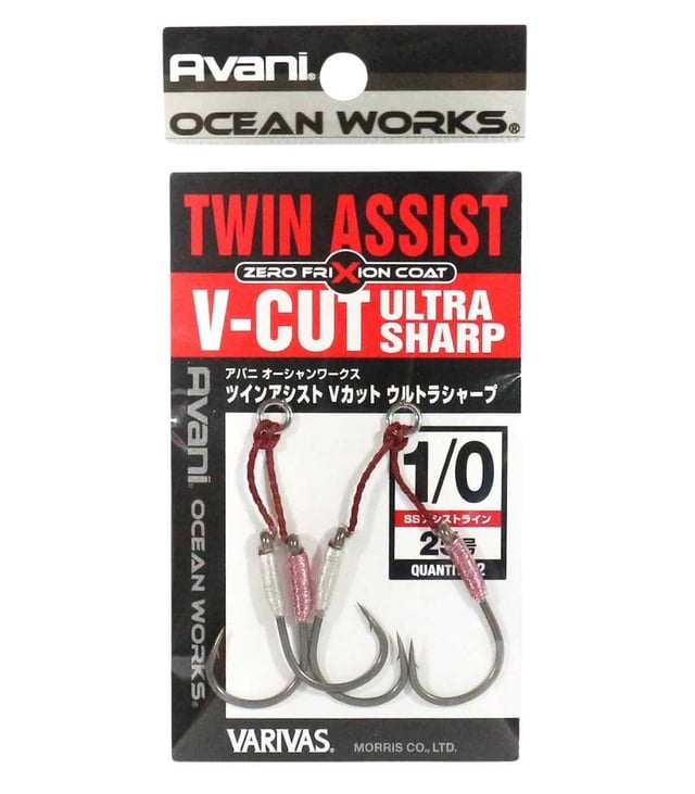 Varivas AH-66 Ocean Works Twin Assist V Cut Ultra Sharp Assist Hook