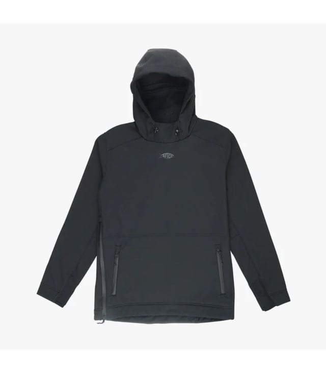 AFTCO Reaper Softshell Windproof Jacket for Men, Hooded Water-Resistant Outerwear