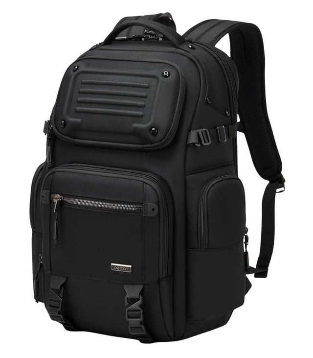 OZUKO 9891 Durable Waterproof Anti-Theft Tactical Backpack, 25L Large Capacity Multi-functional Tactical Backpack for Work and Travel