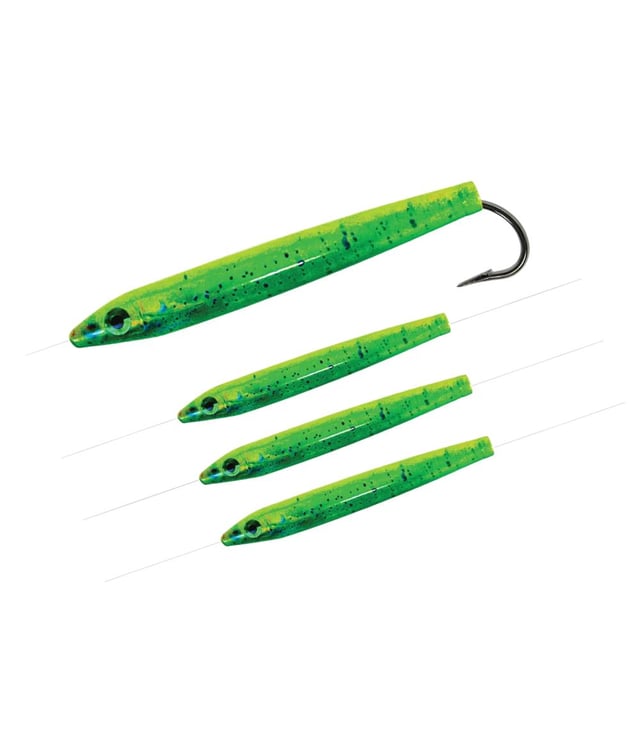 AHI USA Live Deception Daisy Chain Cedar Plug, 6 Inch Trolling Lure with 4 Inch Teasers