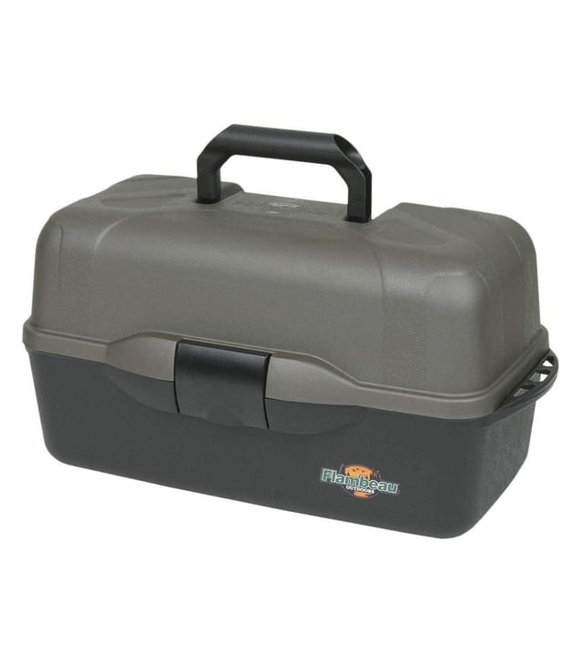 Flambeau Tackle XL 3-Tray Tackle Box Black/Dark Gray