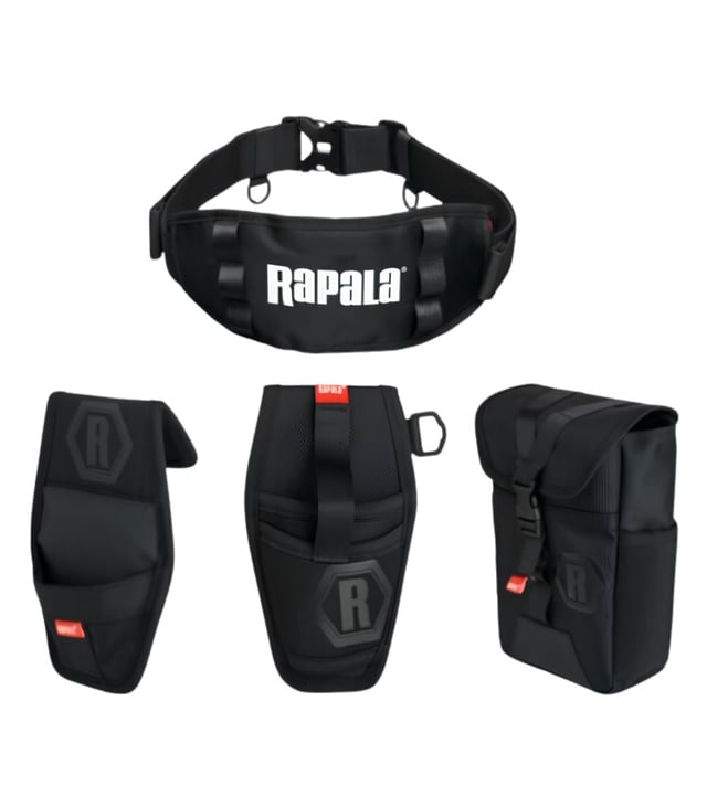Rapala Tool Belt Combo RTB – Fishing Storage Belt with Back Pad & Utility Bag