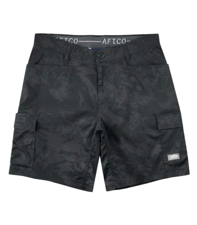AFTCO Deckhand Camo Shorts Blackstorm Camo