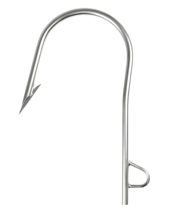 AFTCO Flying Gaff Hook, 8-Inch Stainless Steel, FGH8SS