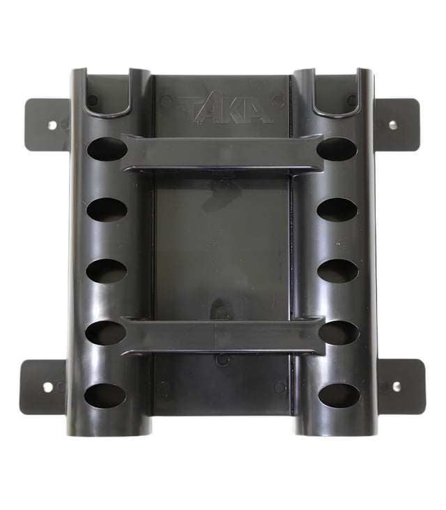 Taka Sangyo T-154Ⅱ Fixed Double Rod Stand II, Black Plastic Rod Holder Stand