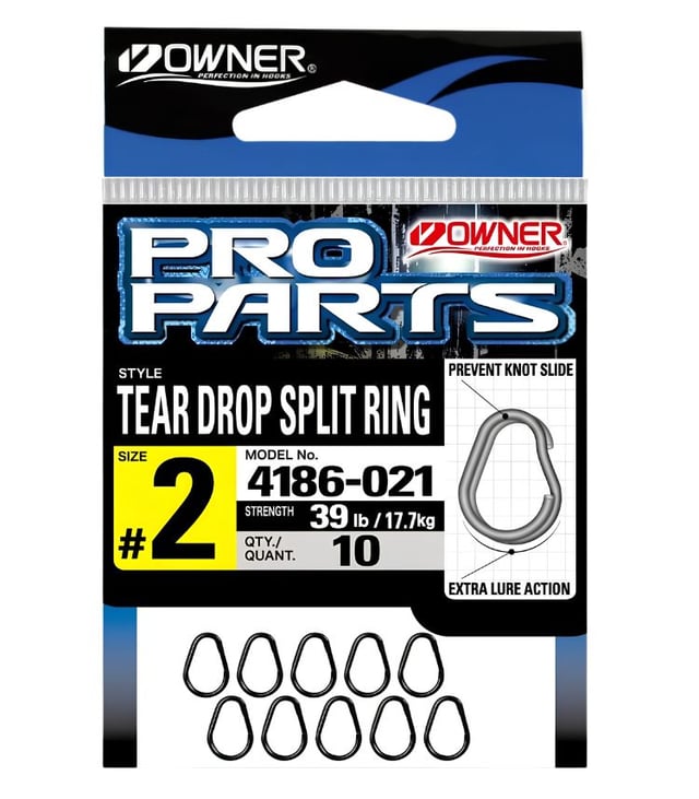 Owner Tear Drop Split Ring 4186