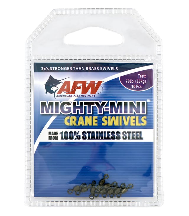 AFW Mighty Mini Stainless Steel Crane Swivels FWSS14B-A