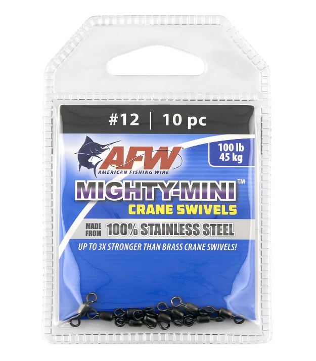 AFW Mighty Mini Stainless Steel Crane Swivels FWSS12B-A