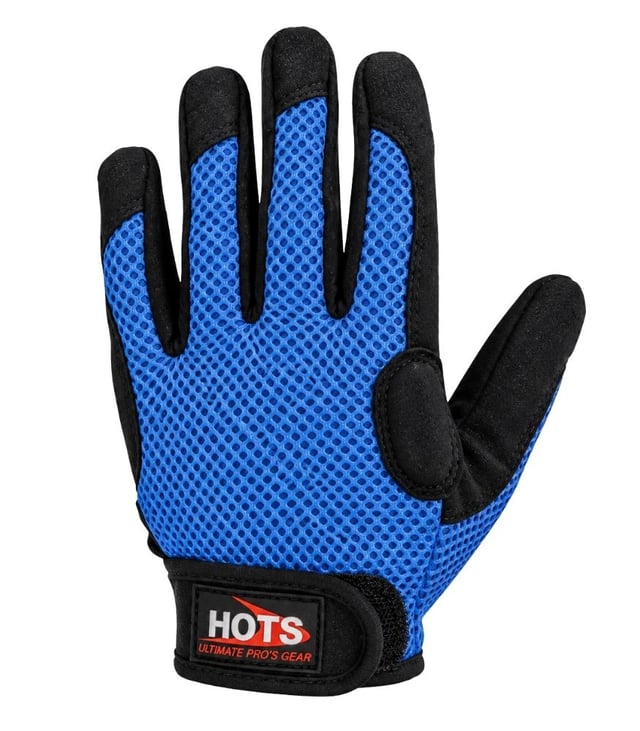 HOTS Mesh Fishing Gloves with Deer Skin & Rubber Grip for Casting and Jigging