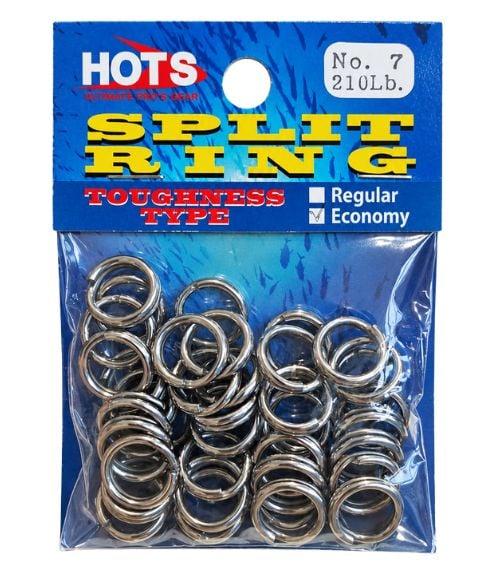 HOTS Split Ring Toughness High-Strength Split Ring for Shore & Offshore Fishing
