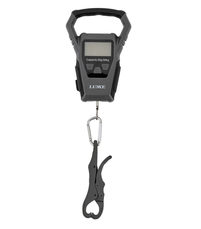 LUXXE LE121 Digital Fishing Scale 50kg with Fish Grip & Measuring Tape
