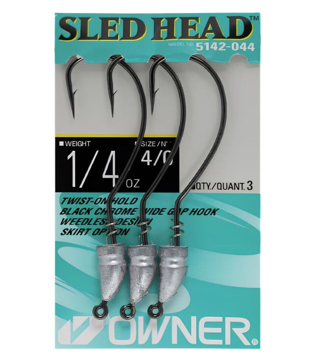 Owner Ultrahead Sled Head Jighead 5142 – Screw-Lock Shank