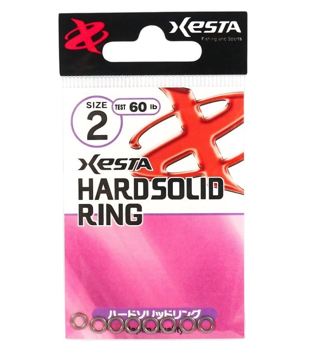 XESTA Hard Solid Ring High-Strength Silver Solid Ring for Jigging & Assist Hooks