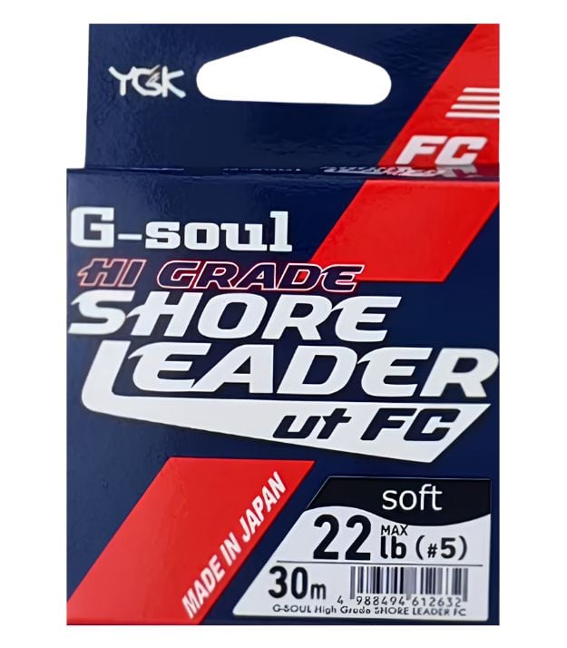 YGK G-Soul Hi Grade Shore Leader FC Soft Fluorocarbon Fishing Line 30m