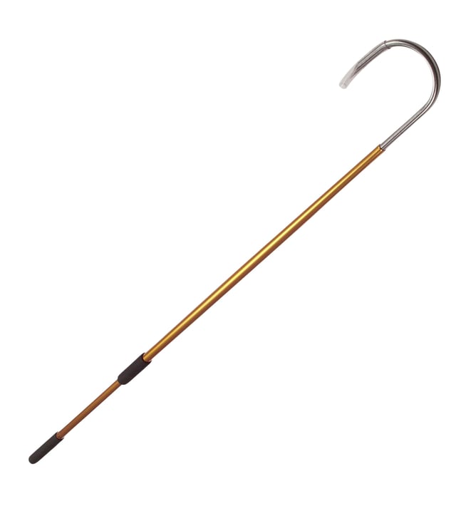 AFTCO Taper-Tip Aluminum Fishing Gaff GFA256 GLD 6ft-2in Hook, Gold