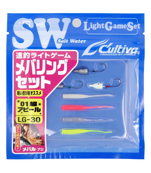 Owner Light Game Set MEBARING LG-30 82936 Jighead & Soft Bait Combo