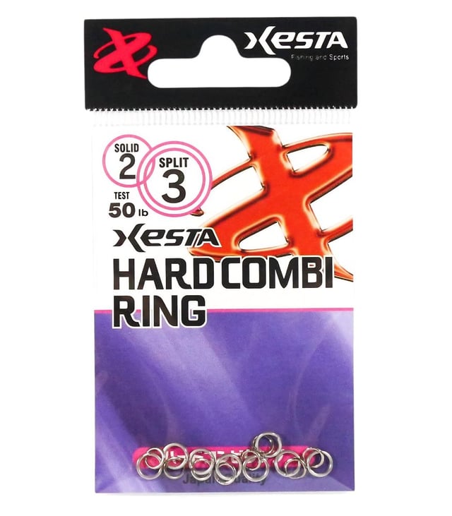 XESTA Hard Combi Ring  Solid Ring & Split Ring Combination for Jigging