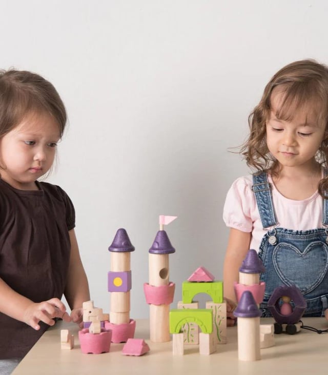 PlanToys Wooden Fairy Tale Blocks