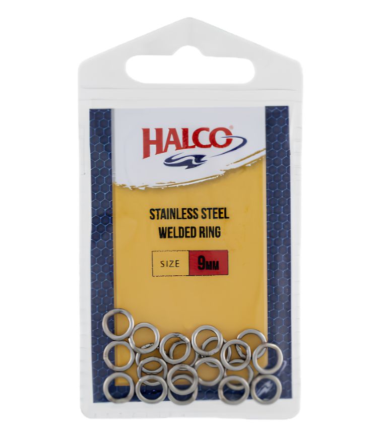 Halco Stainless Steel Welded Rings 9 mm OD, 20 pcs
